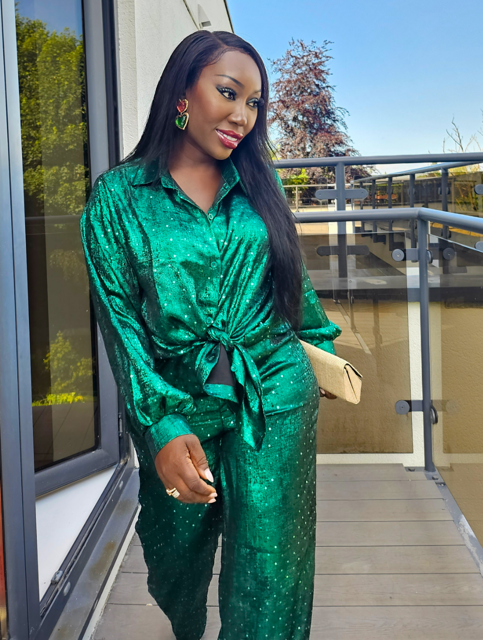 Metallic Green Co-Ord