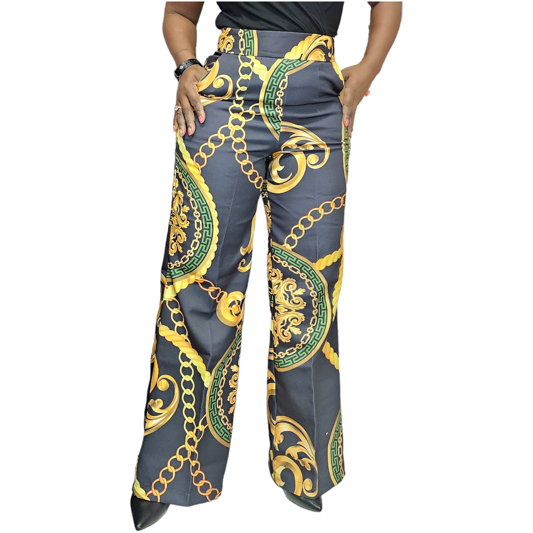 Chain Print Trousers