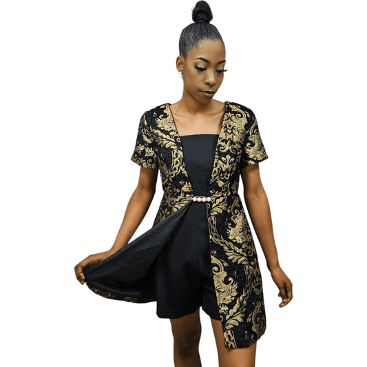 Luxury Jacquard Playsuit