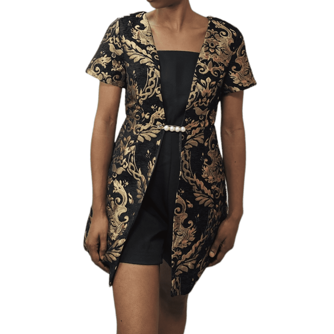 Luxury Jacquard Playsuit