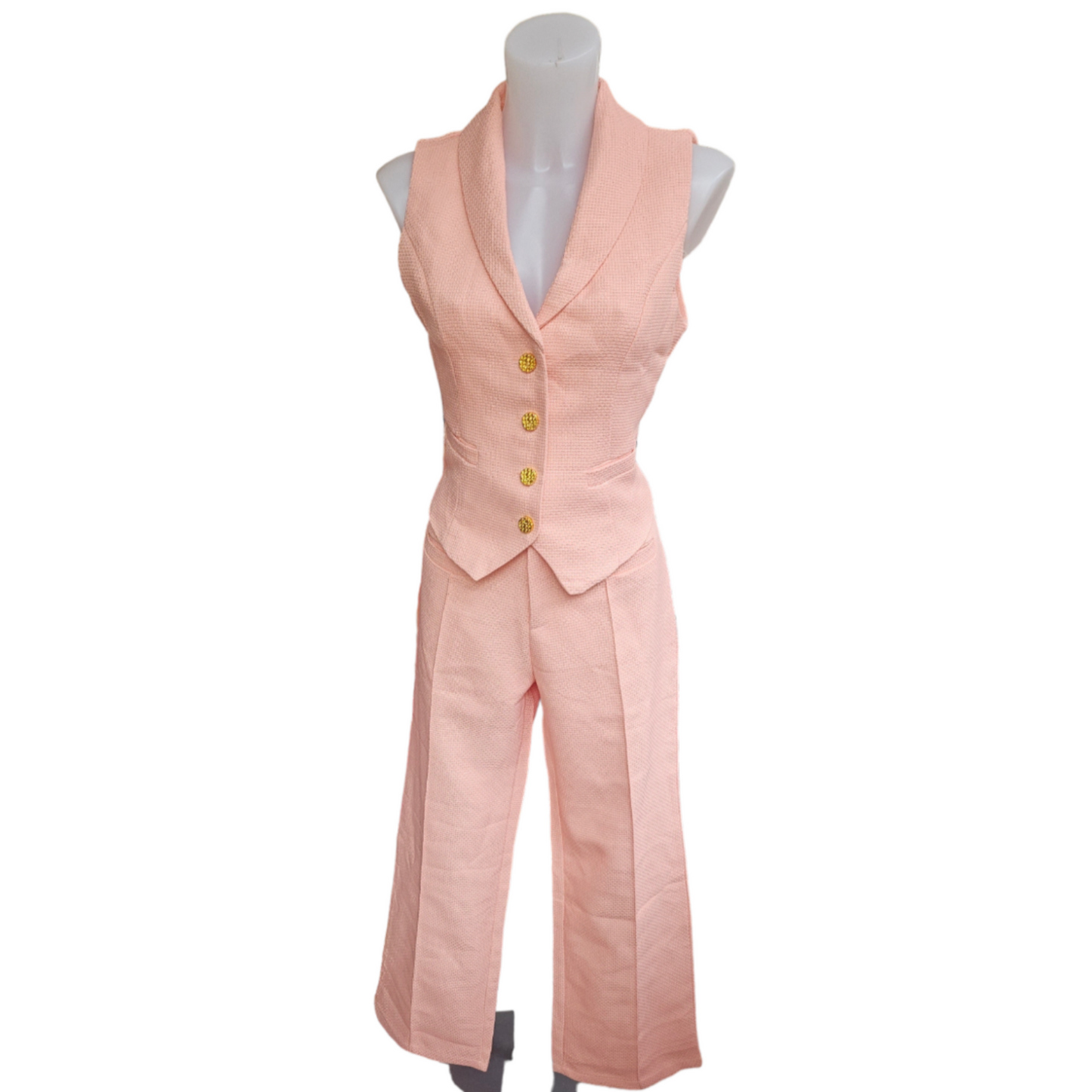 Pink Waistcoat Set