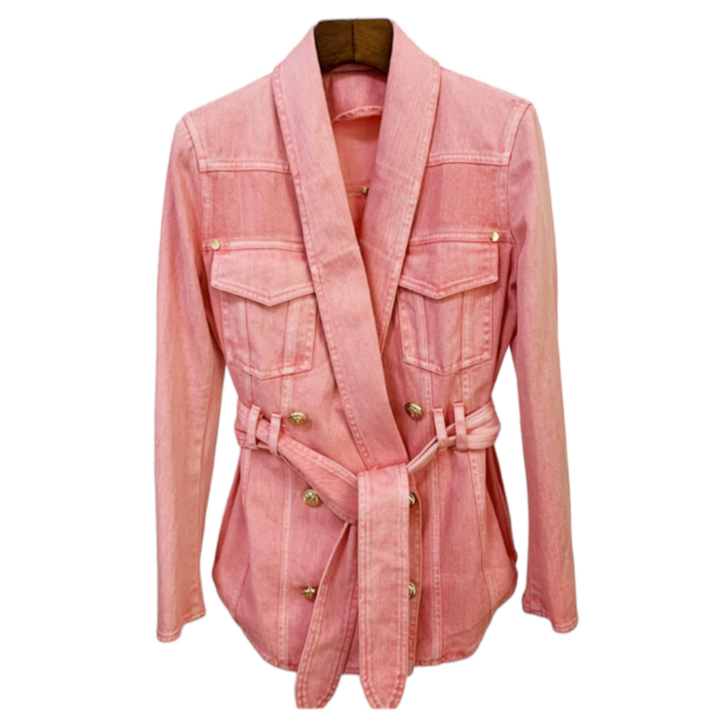 Pink Denim Jacket